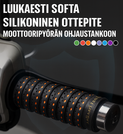 Ergonomiset moottoripyörän kahvat painepisteprofiililla