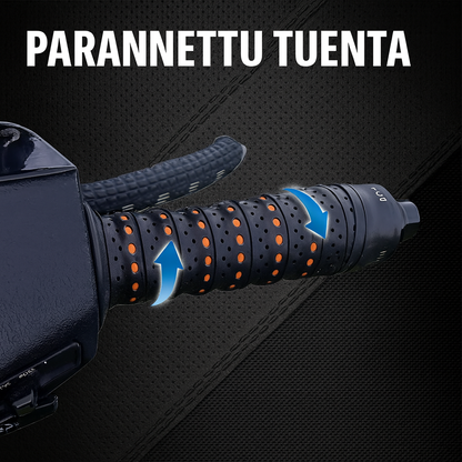 Ergonomiset moottoripyörän kahvat painepisteprofiililla