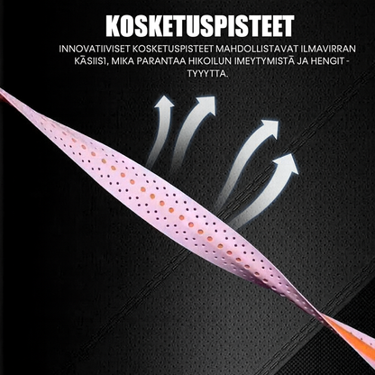 Ergonomiset moottoripyörän kahvat painepisteprofiililla