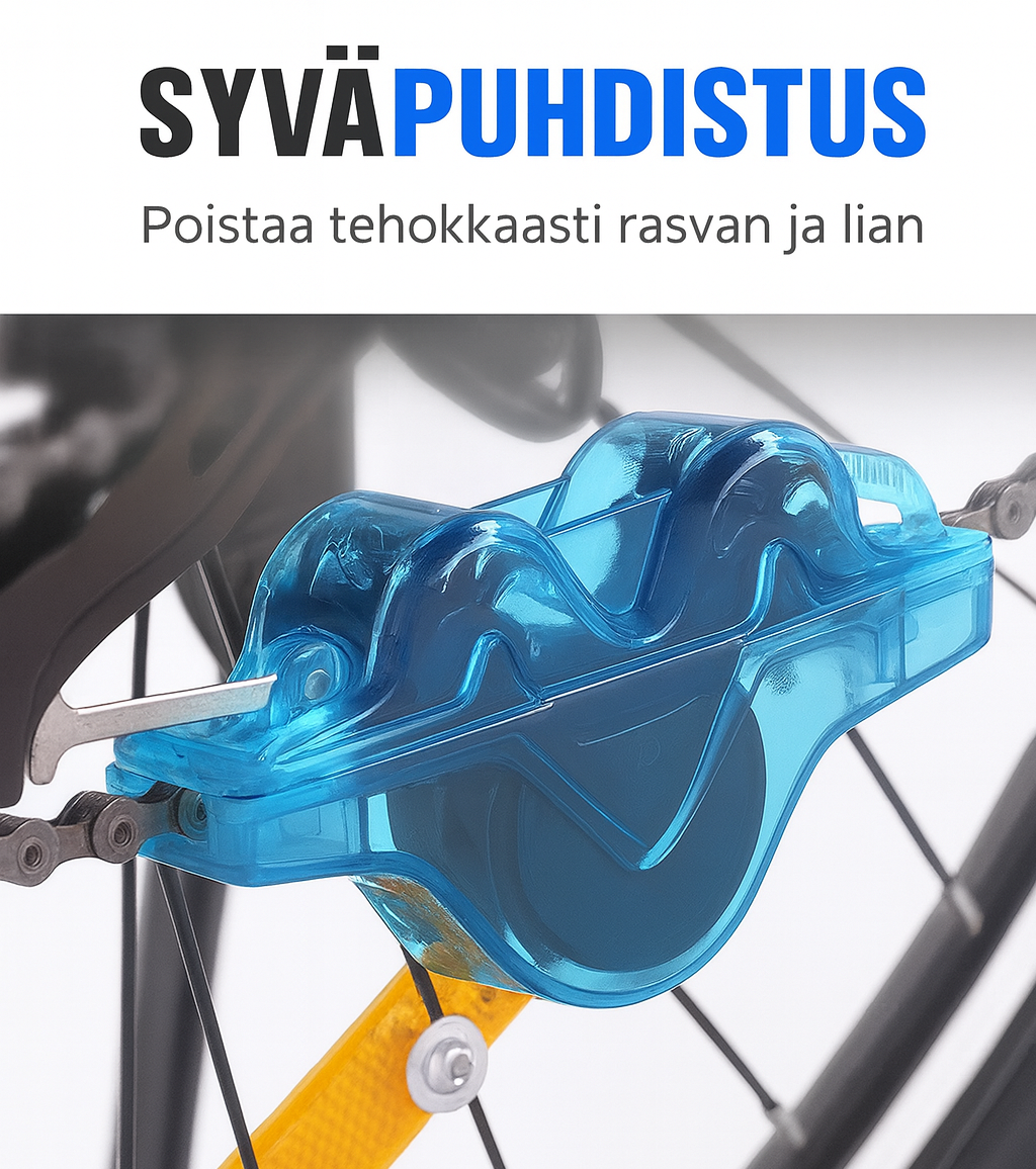 Ammattimainen polkupyörän ketjunpuhdistustyökalu – puhdista ketjusi vaivattomasti!