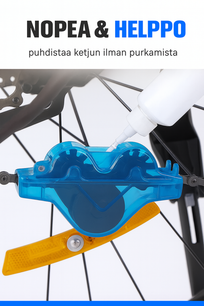Ammattimainen polkupyörän ketjunpuhdistustyökalu – puhdista ketjusi vaivattomasti!