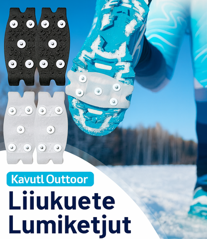 Liukuesteiset kengänpiikit, joissa on 5 nastaa