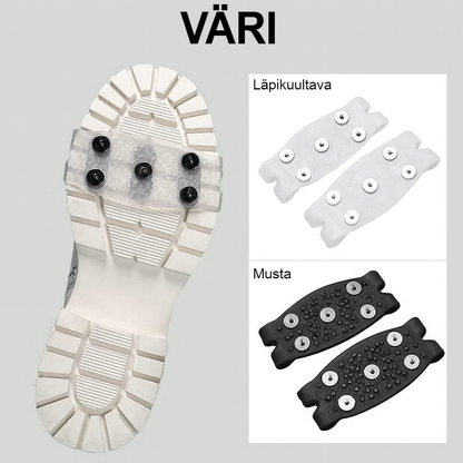 Liukuesteiset kengänpiikit, joissa on 5 nastaa