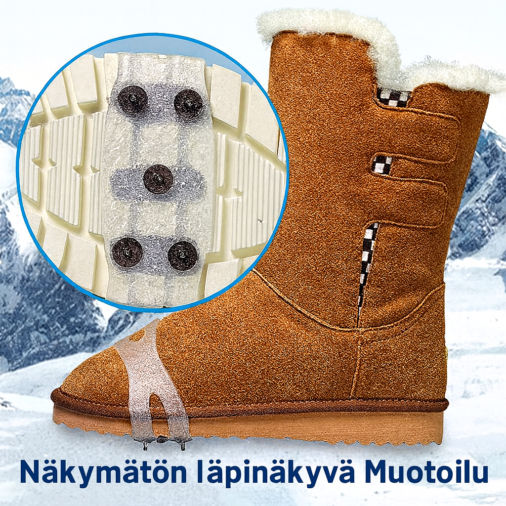 Liukuesteiset kengänpiikit, joissa on 5 nastaa