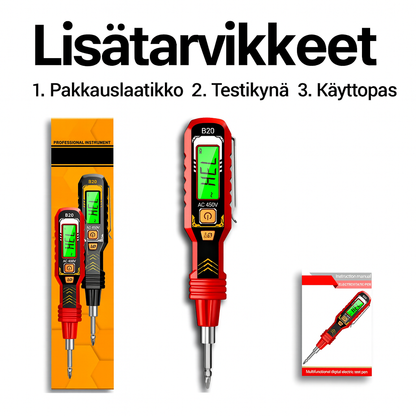 Digitaalinen kosketukseton jännitetesteri (LCD-näyttö)