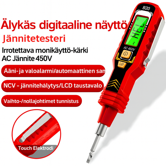Digitaalinen kosketukseton jännitetesteri (LCD-näyttö)