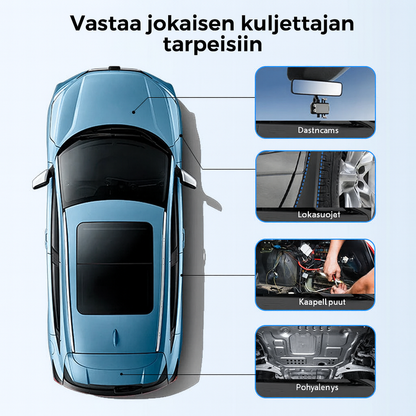 Uudelleenkäytettävät nyloniset kaapelinsiteet – 50 kappaleen setti