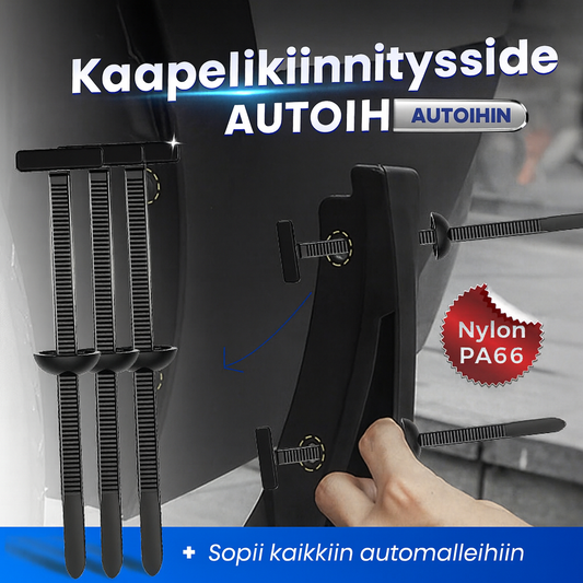 Uudelleenkäytettävät nyloniset kaapelinsiteet – 50 kappaleen setti