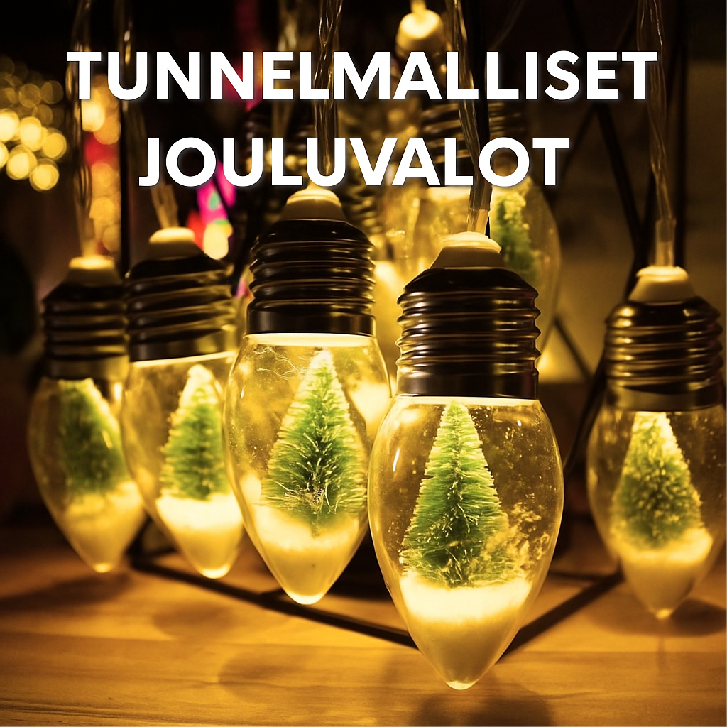 Tunnelmallinen valoketju sisä- ja ulkokäyttöön (lämmin valkoinen)