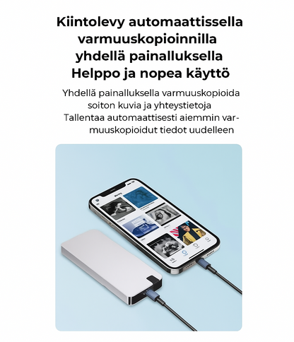 Nopea ulkoinen SSD (USB 3.0)