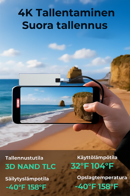 Nopea ulkoinen SSD (USB 3.0)