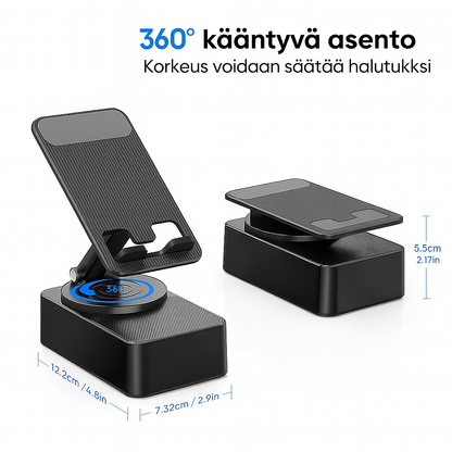 5-in-1 Bluetooth-kaiutin puhelintelineellä