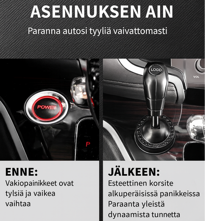 Yhdellä kosketuksella toimiva auton käynnistyspainike