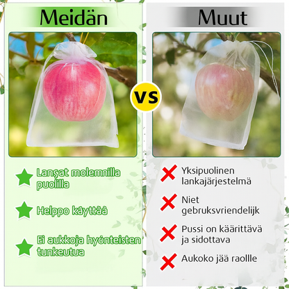 Suojapussit hedelmille ja vihanneksille