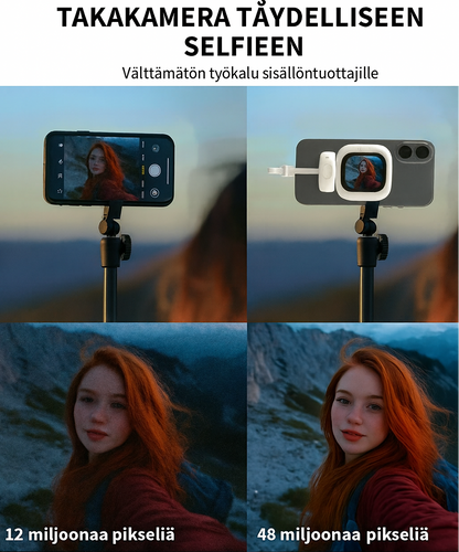 Pienikokoinen näyttö selfiekuvaukseen