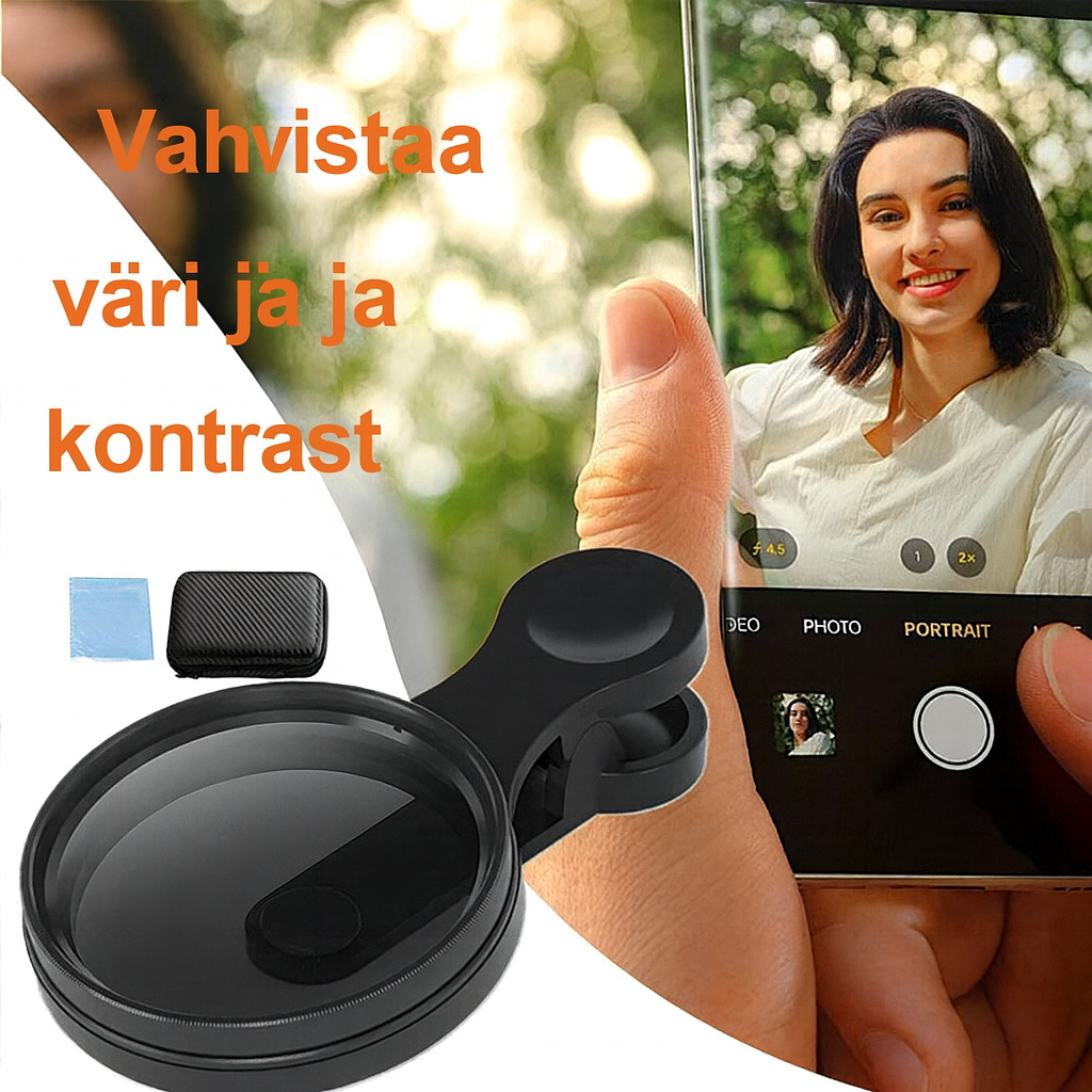 Erittäin ohut linssi heijastusten poistamiseen – HD-suodatin mobiilikuvaukseen