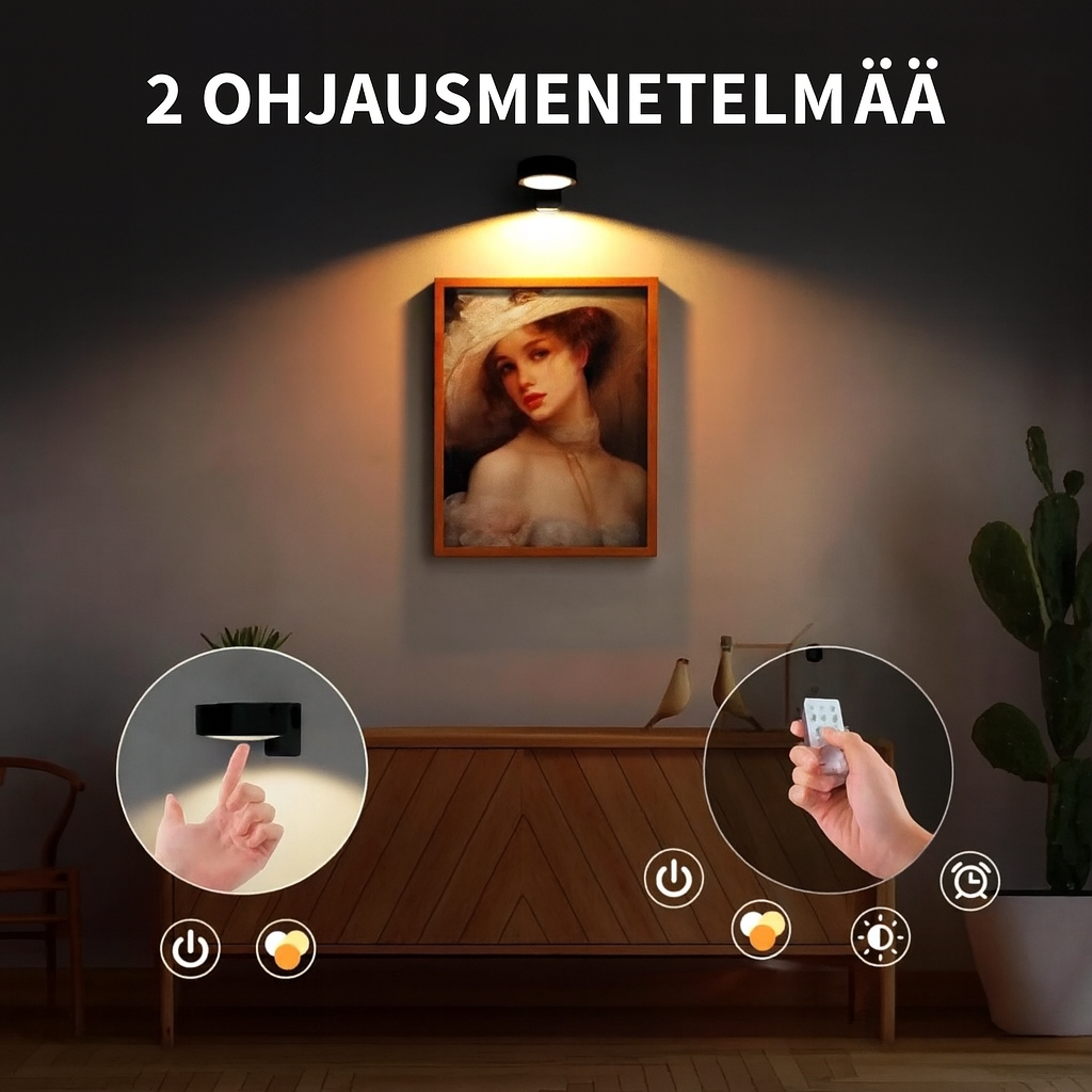 Magneettinen langaton lamppu – 1 setti (3 kappaletta)