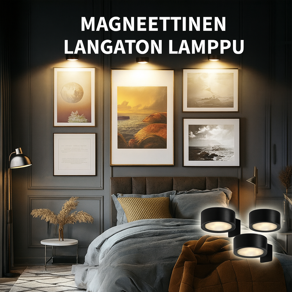 Magneettinen langaton lamppu – 1 setti (3 kappaletta)