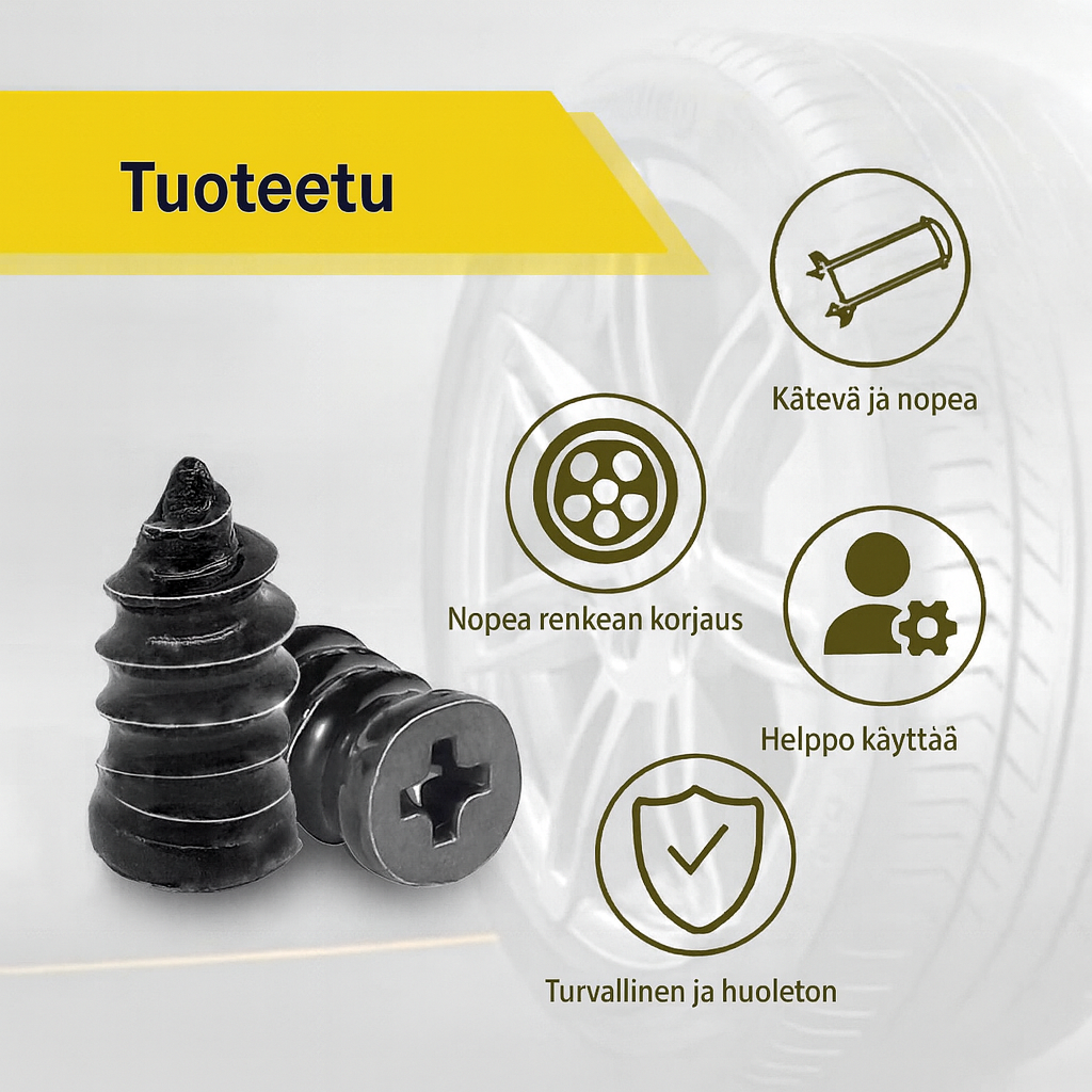 Tyhjiömäiset renkaanpaikkauskumitapit