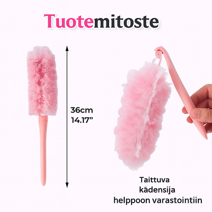 Taitettava ja pestävä pölyhuiska pintojen puhdistukseen
