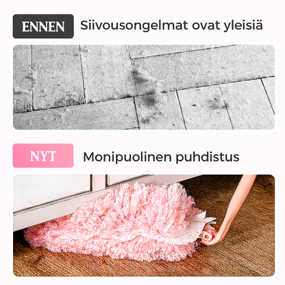 Taitettava ja pestävä pölyhuiska pintojen puhdistukseen