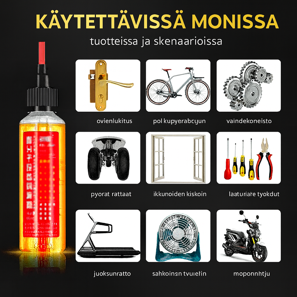 Tehokas voiteluaine – Pitkäkestoinen suoja koneille