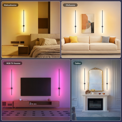 Langaton seinälamppu modernilla designilla