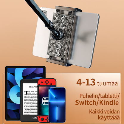 Piilotettu sänkyteline – Säädettävä pidike puhelimelle ja tabletille