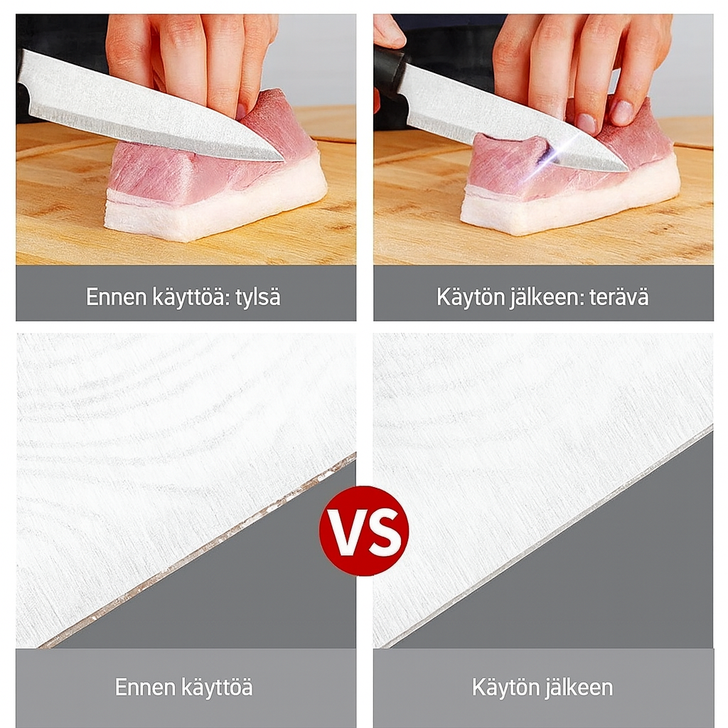 Mini-veitsenteroitin imukupilla – Kompakti ja turvallinen teroitus