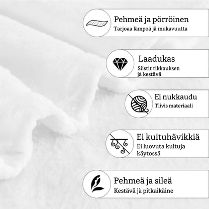 Pehmeä fleecepeitto kauhuteemalla