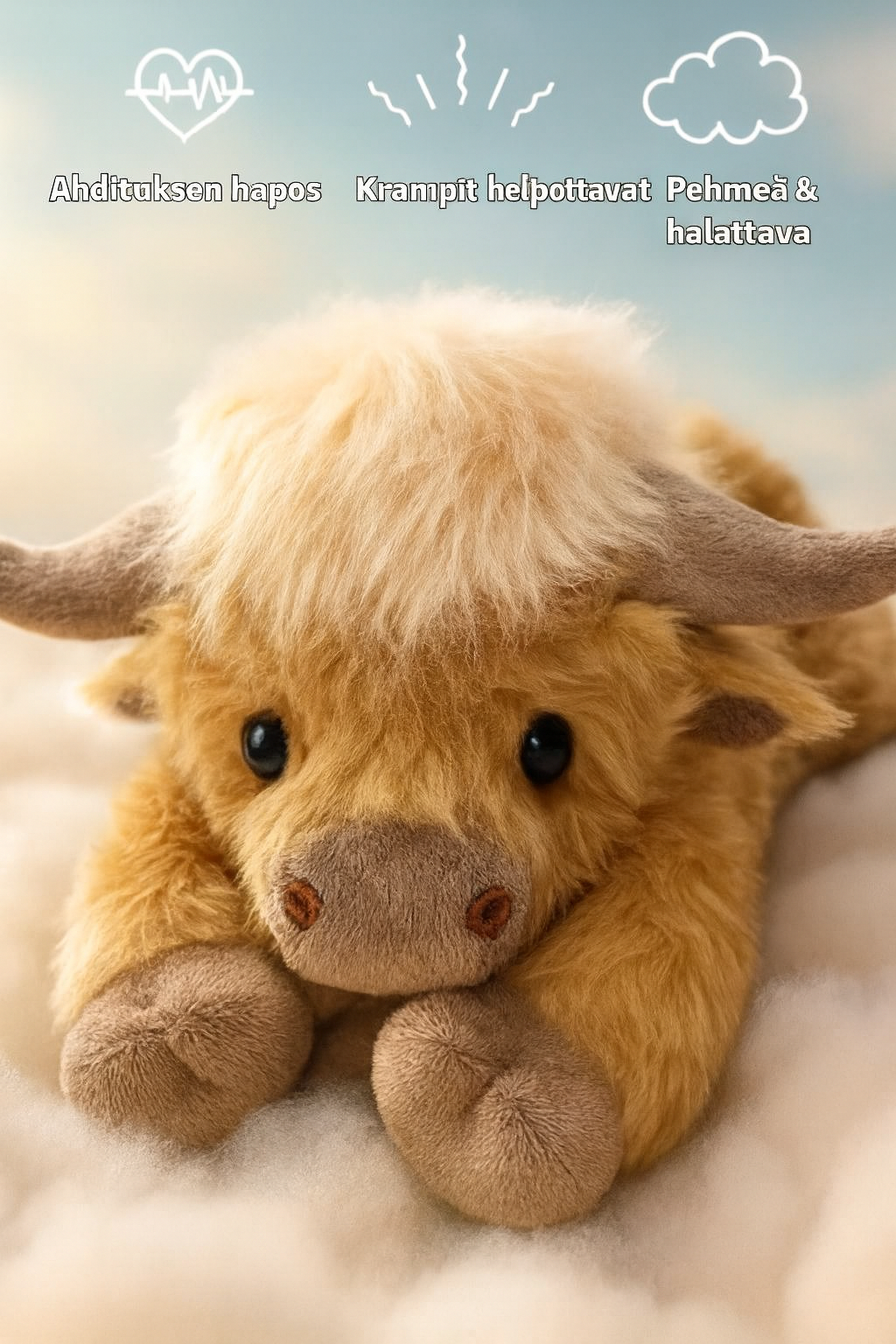 Söpö Highland-karjan pehmolelu