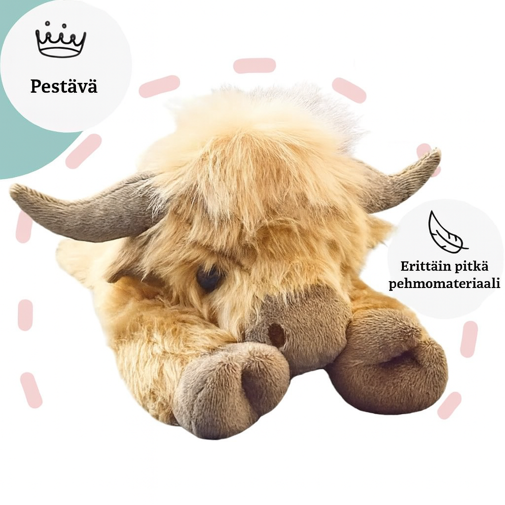 Söpö Highland-karjan pehmolelu