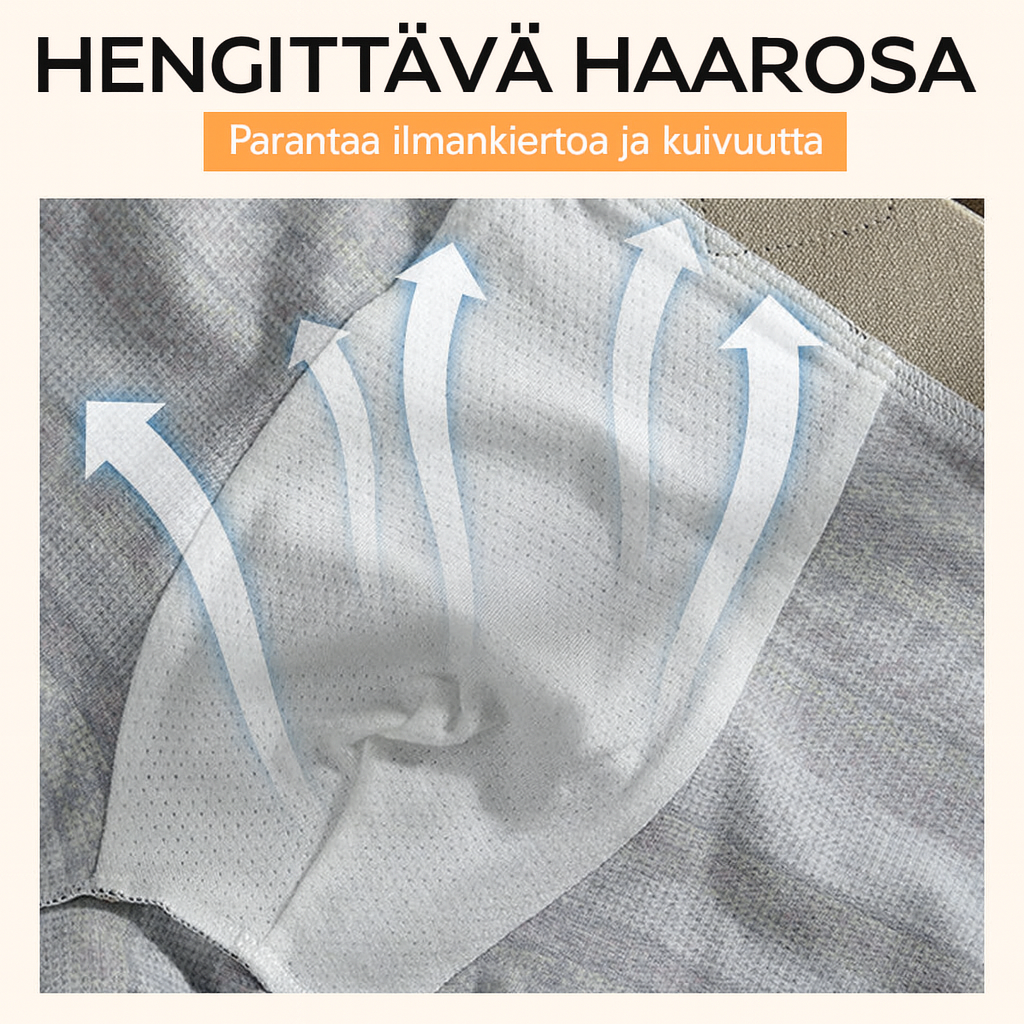 Hengittävät miesten bokserit geometrisella kuviolla – 1 setti (3 kappaletta)