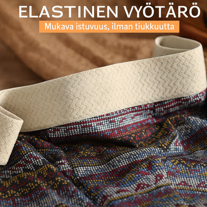 Hengittävät miesten bokserit geometrisella kuviolla – 1 setti (3 kappaletta)