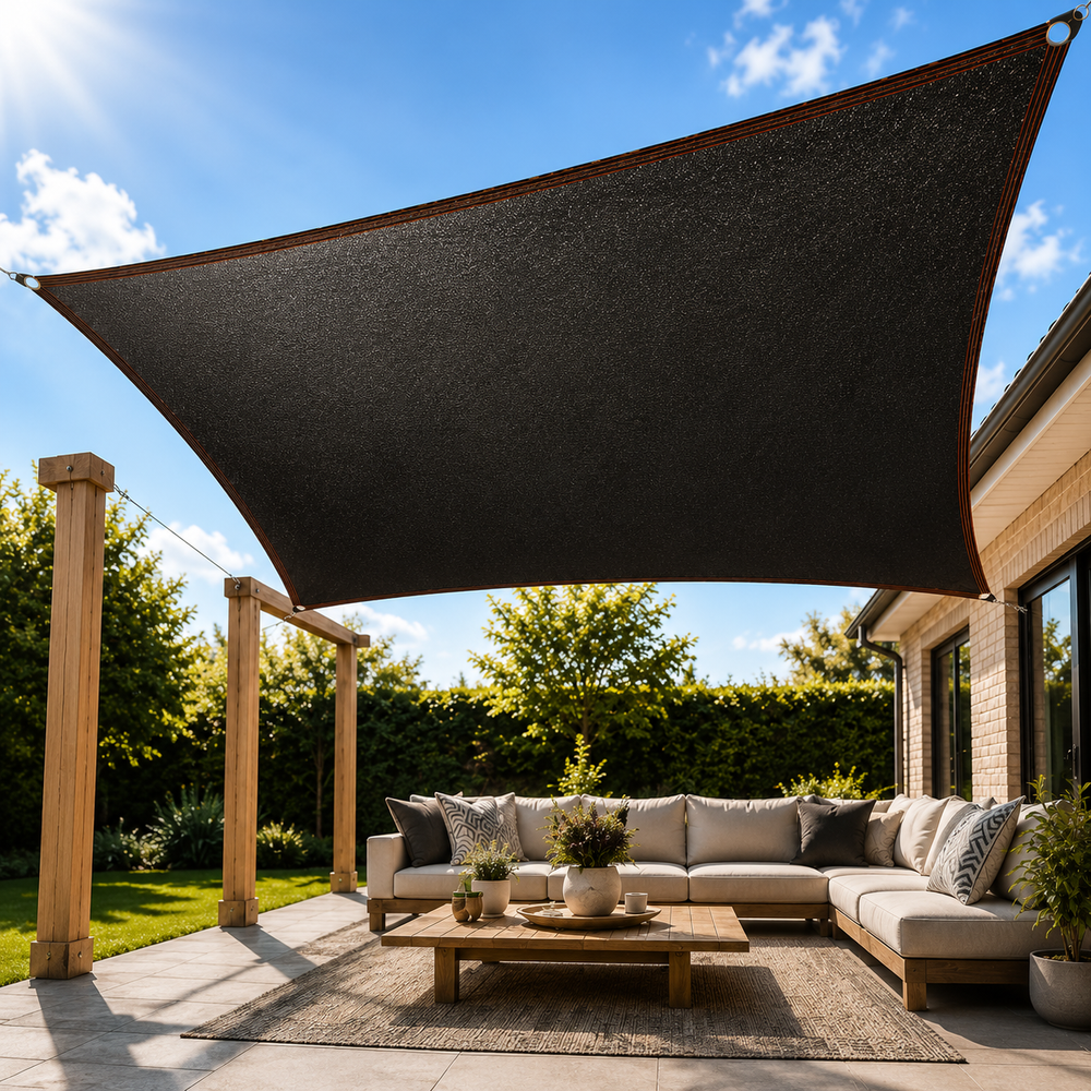 SunChill™ | Premium HDPE Schaduwdoek voor Koele Schaduw en Uv-bescherming
