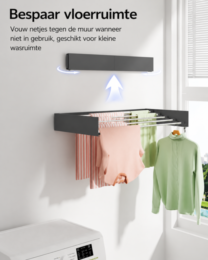 Wanddroogrek Inklapbaar - Ruimtebesparend Muurdroogrek