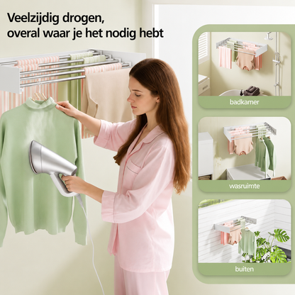 Wanddroogrek Inklapbaar - Ruimtebesparend Muurdroogrek