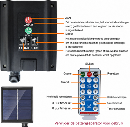Solar Vuurwerkbol Tuinverlichting - Decoratieve Tuinlamp op Zonne-energie