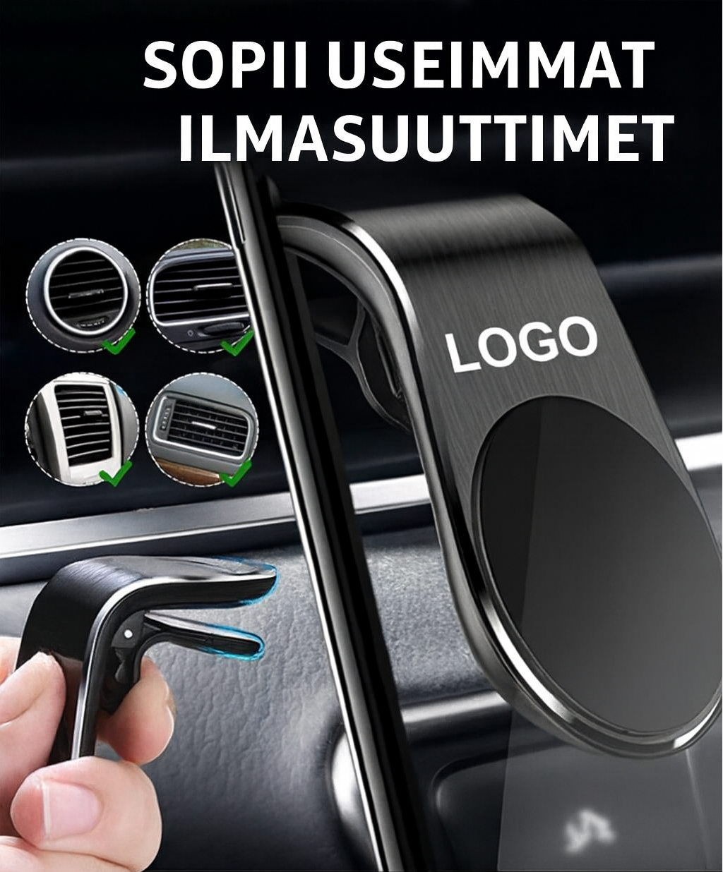 MagSafe-logolla varustettu puhelinteline