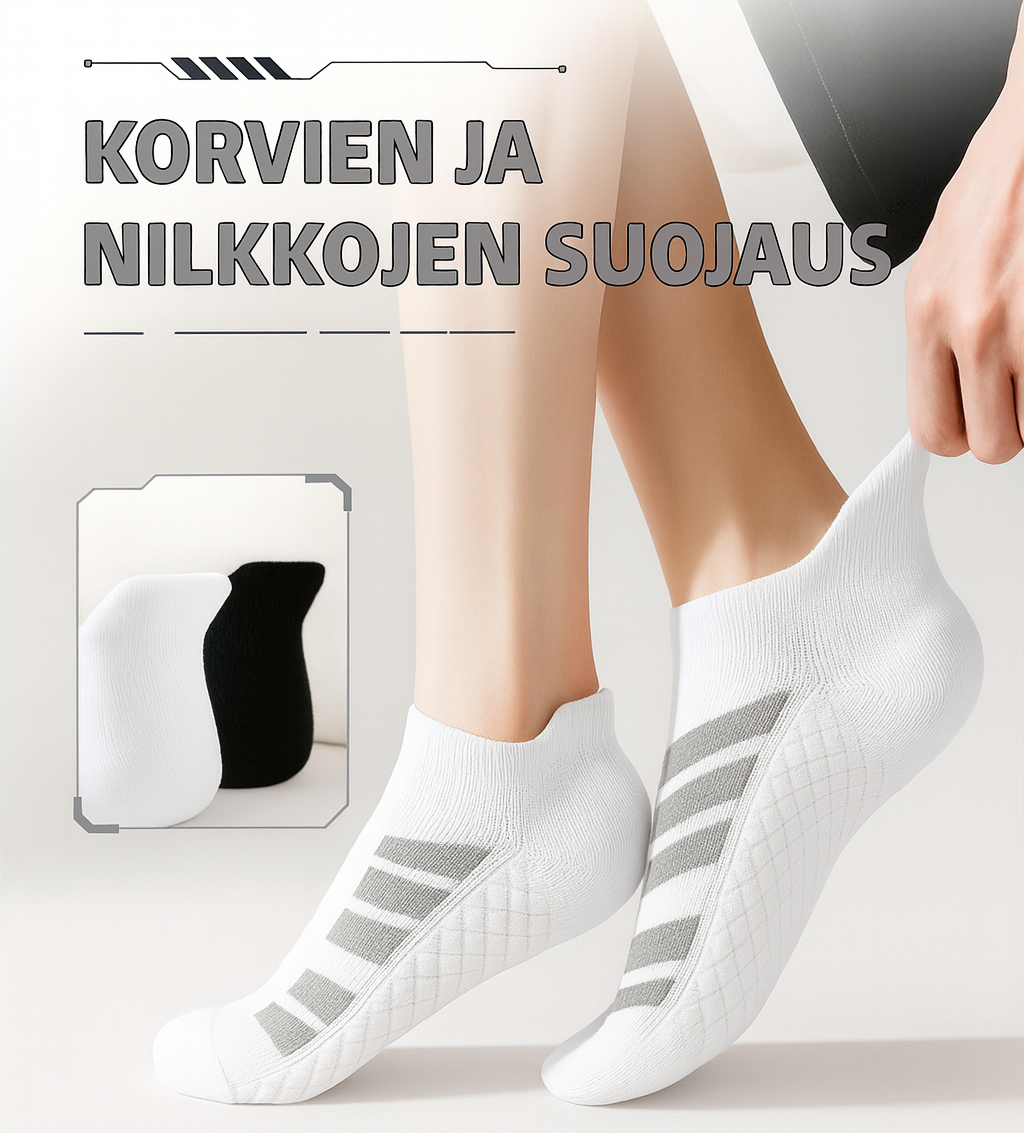 Unisex-sneaker-sukat – 1 setti (5 paria)
