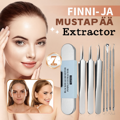 Ruostumattomasta teräksestä valmistettu mustapäiden poistovälinepakkaus