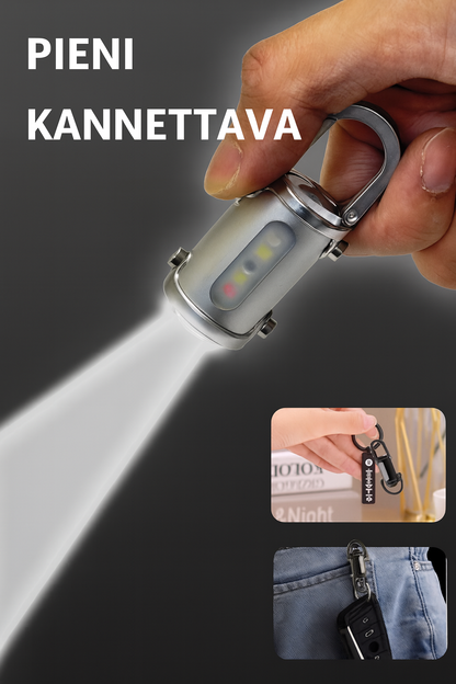 1200LM Mini Avaimenperälamppu – Erittäin kirkas ja vedenpitävä