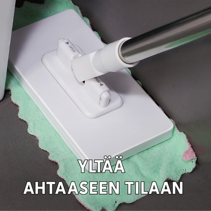 Kertakäyttöinen pölymoppi, jossa 4 uudelleenkäytettävää liinaa