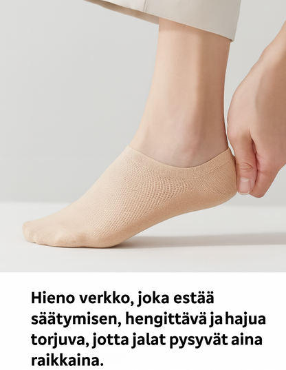 Mukavat, hengittävät sukat ilman puristusta ja painetta