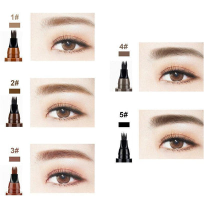 Microblading Eyebrow Pen - Waterproof Wenkbrauwpotlood met Micro-Vork Tip - Natuurlijk Effect