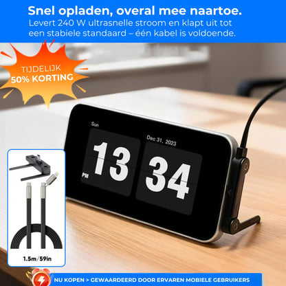Extreem Krachtige 240W USB-C Kabel - 360° Roterende Kop