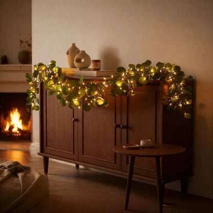 Tunnelmallinen oliivipuunoksavalosarja (langaton)