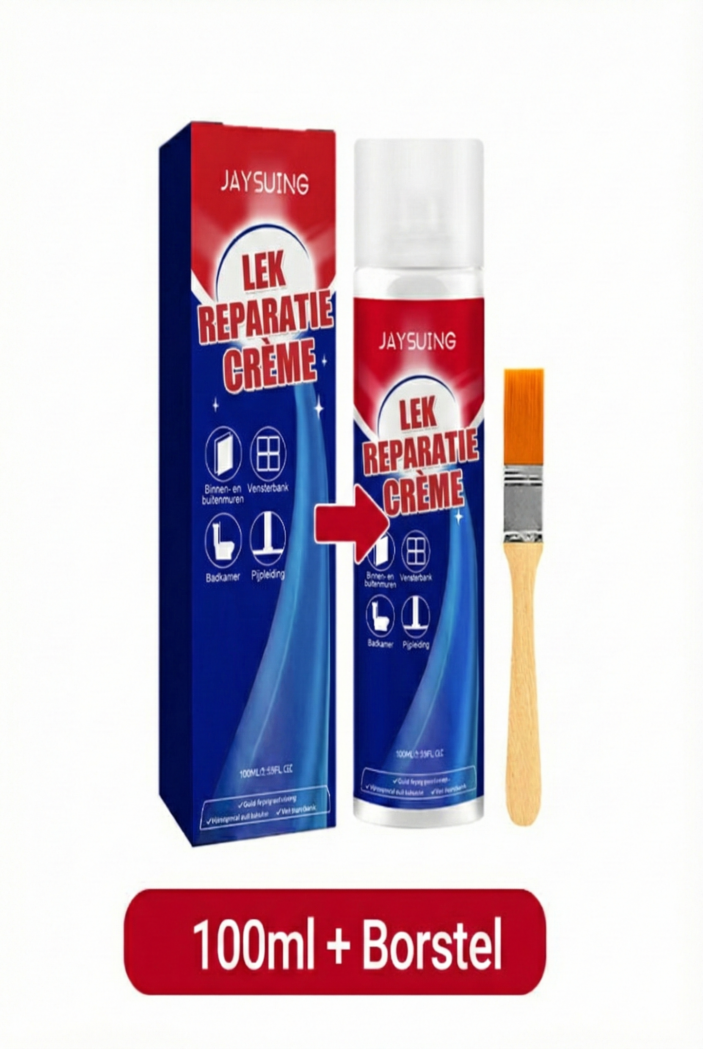 Lekkage Spray Waterdicht - Vloeibaar Rubber voor Dakgoot, Pijpen & Naden (Stopt Lekkage Direct)