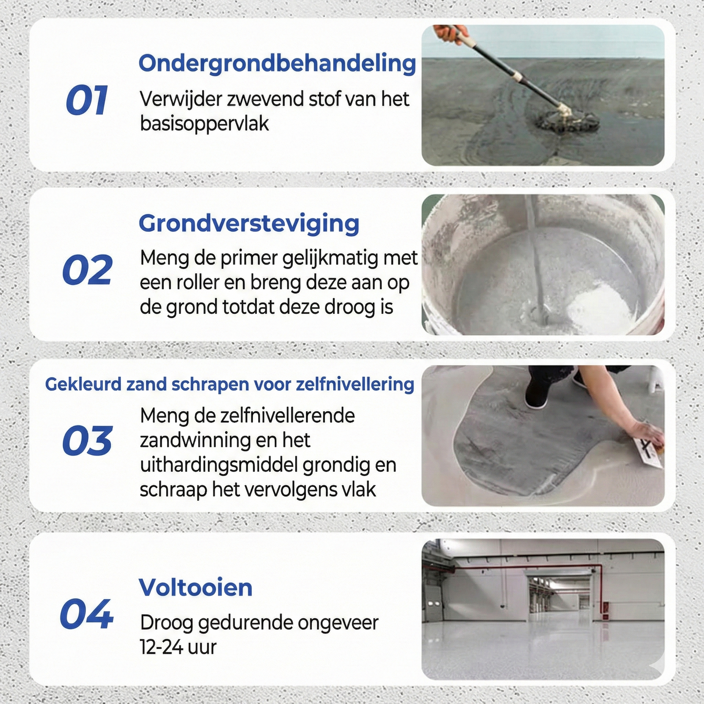 Epoxy Gietvloer Marmerlook - Hoogglans Vloercoating Complete Set (Krasvast & Waterdicht)