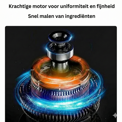 Elektrische Koffiemolen & Kruidenmolen - RVS Bonenmaler voor Koffie, Noten & Zaden (Compact).